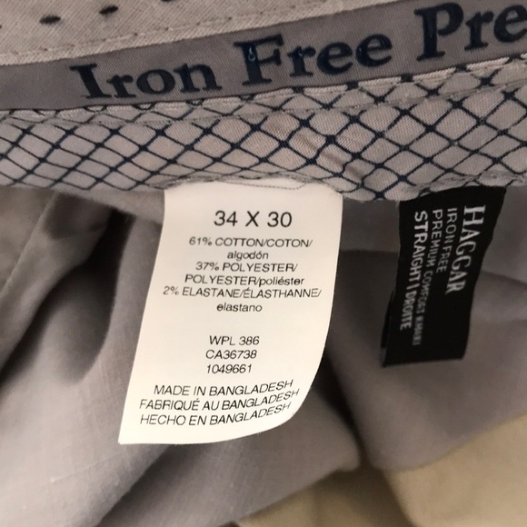 HAGGAR Iron Free Premium Khaki - Picture 5 of 6